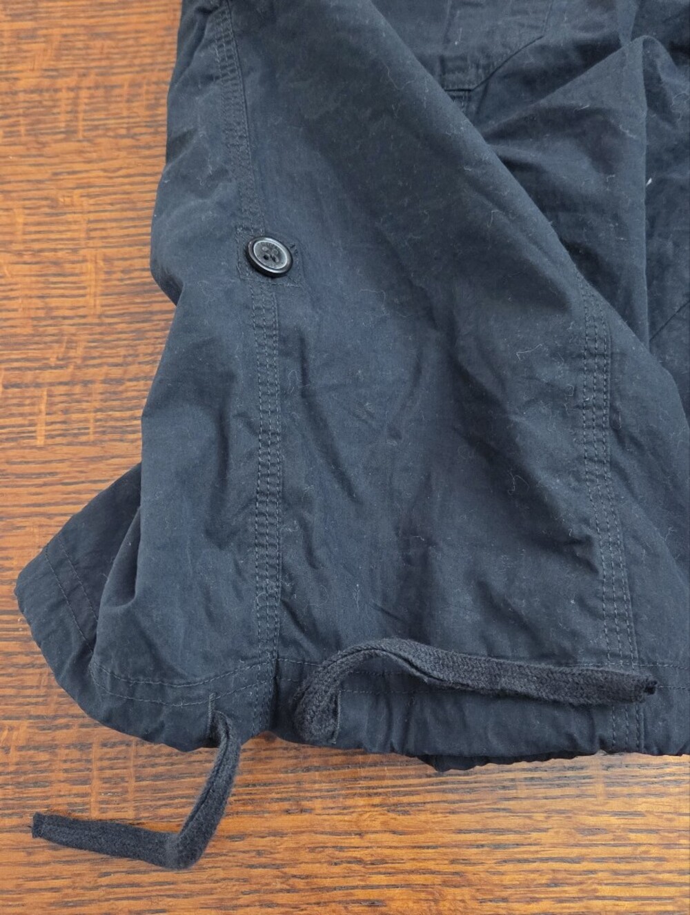 Tommy Hilfiger Black Bermuda Roll Tab Shorts Size Women's XL NWT New - Picture 4 of 11